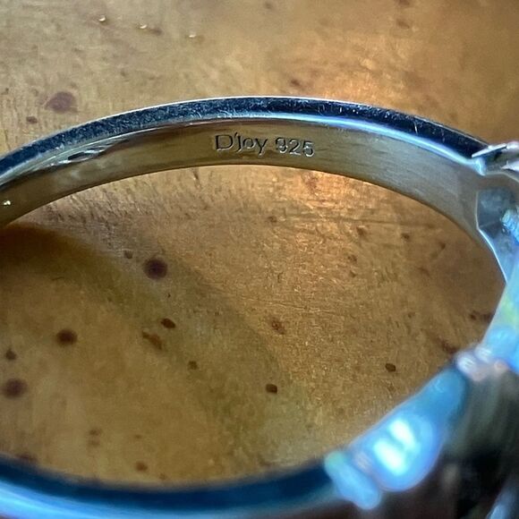 Natural Connemara Marble Sterling Silver Claddagh Ring Size 10 - Picture 6 of 9